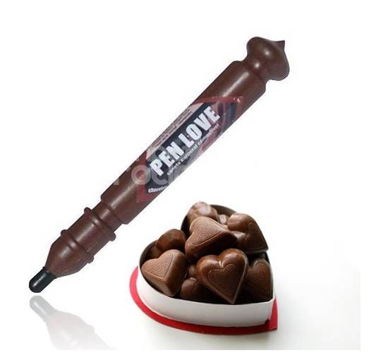 Caneta Comestivel Pen Love Chocolate